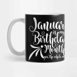 January Birthday Mug